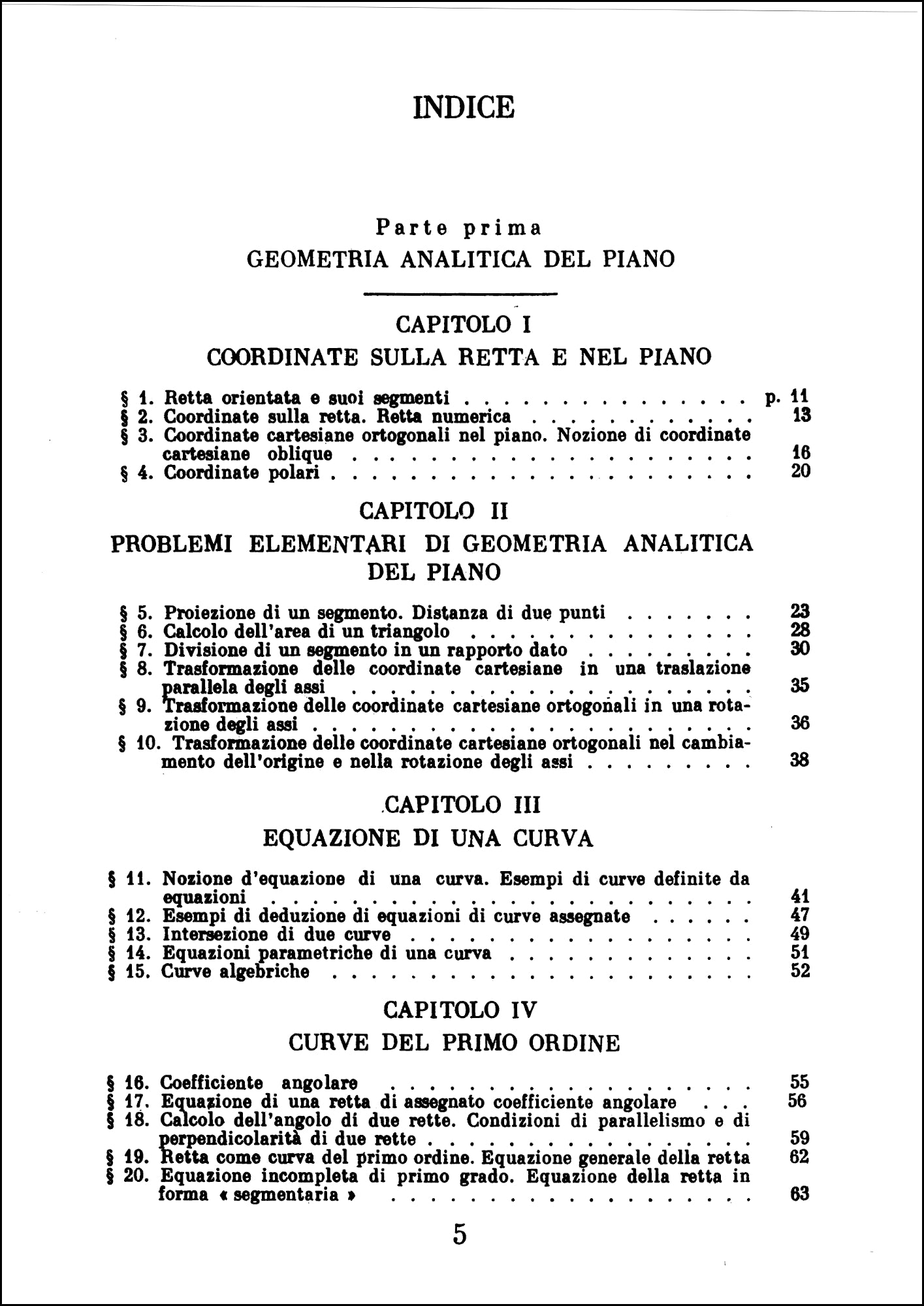 Elementi di geometria analitica