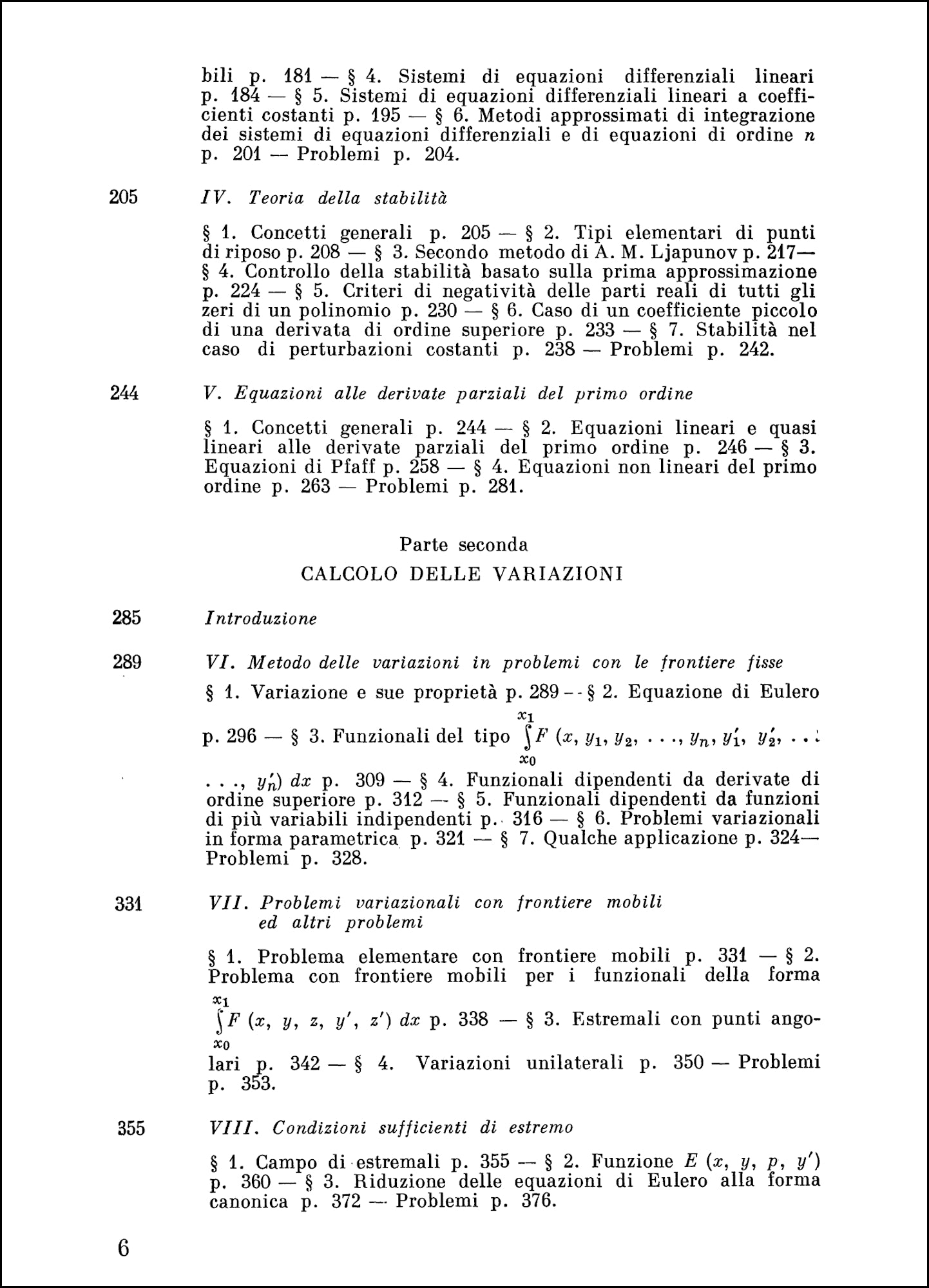 Equazioni differenziali e calcolo delle variazioni
