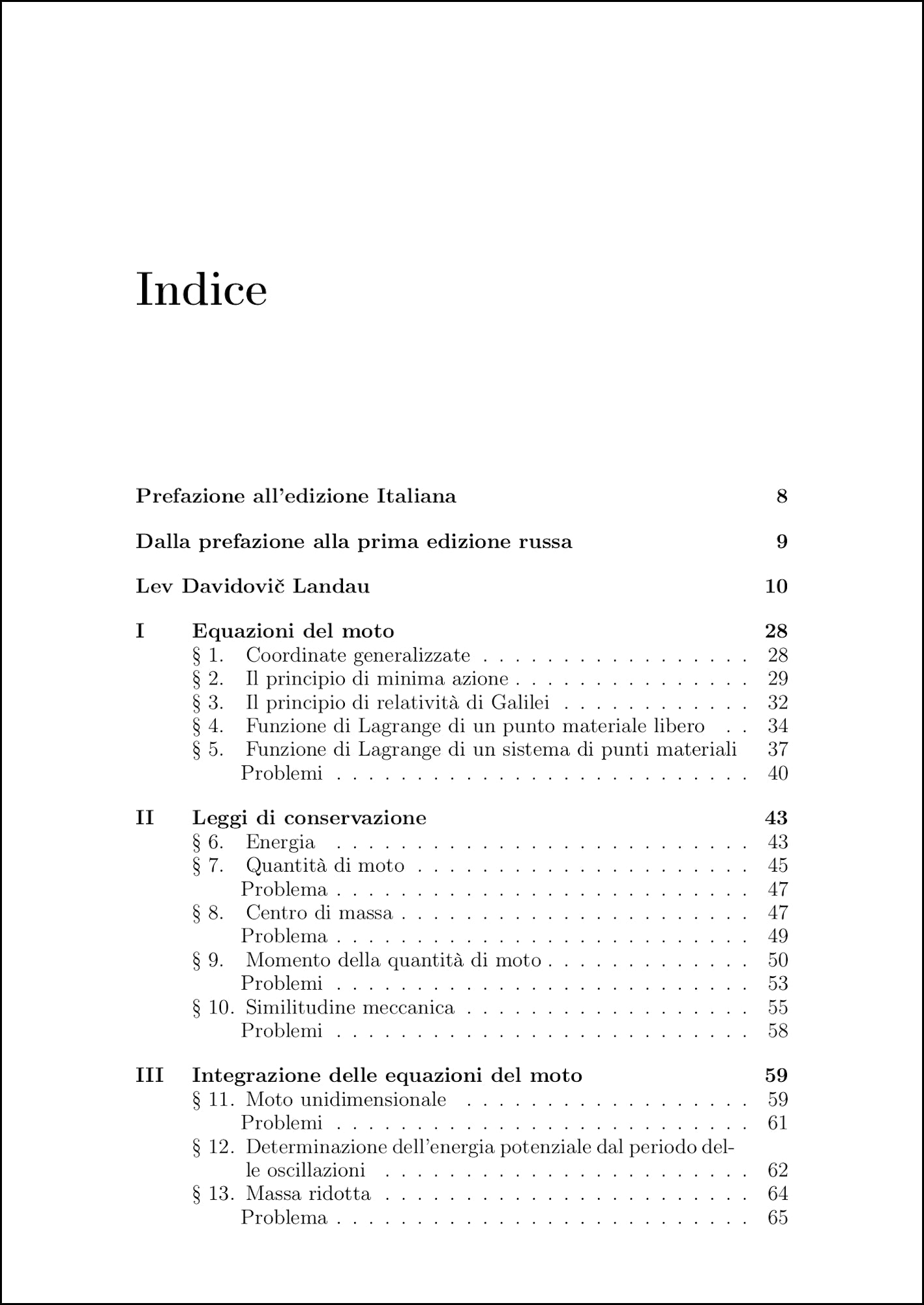 Fisica Teorica 1 - Meccanica