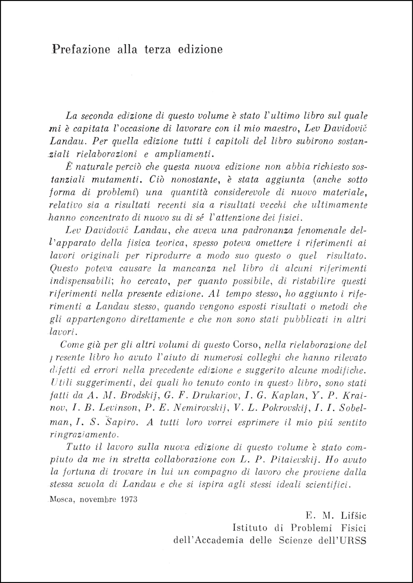 Fisica Teorica 3 - Meccanica quantistica - Teoria non relativistica