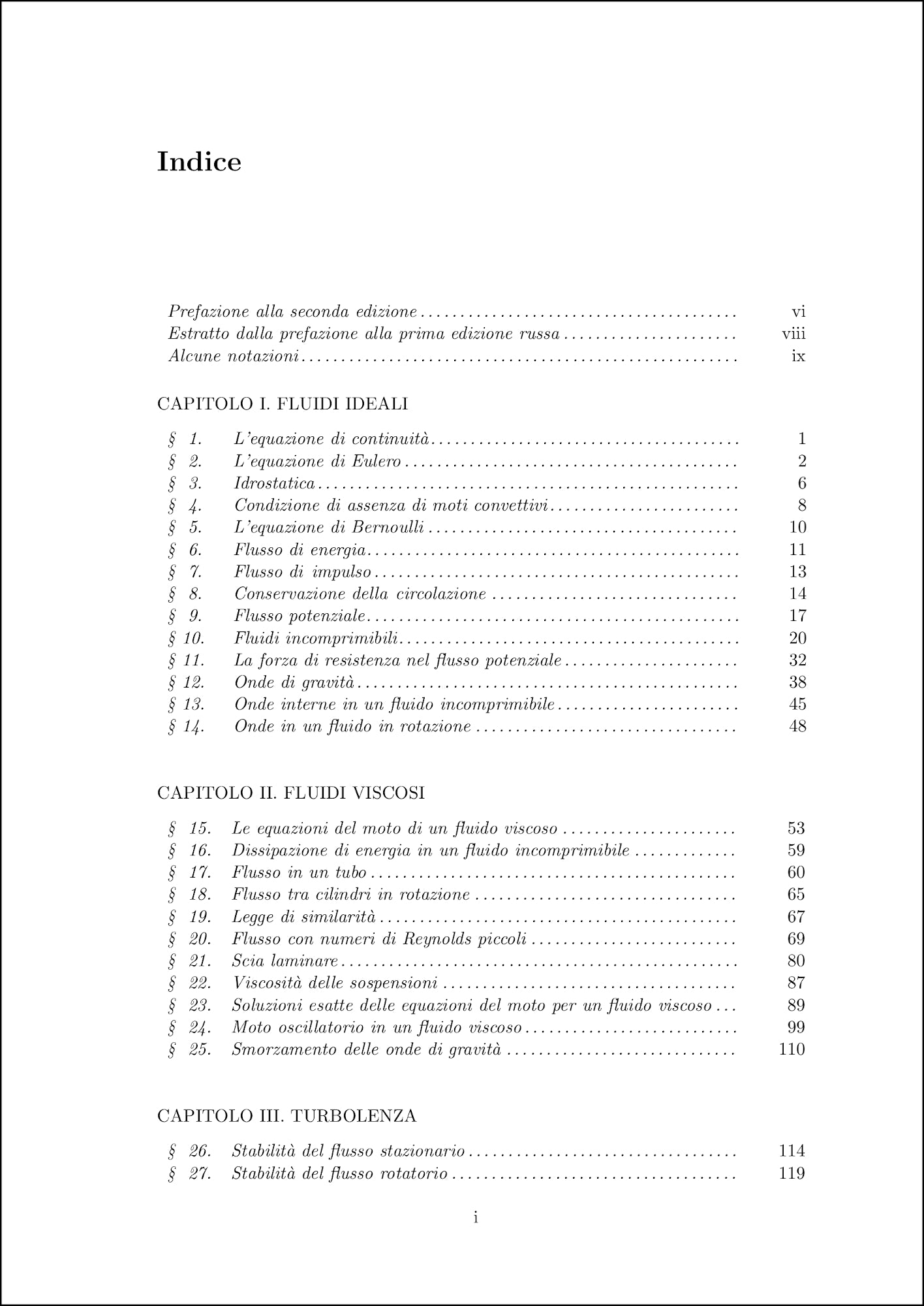 Fisica Teorica 6 - Meccanica dei fluidi