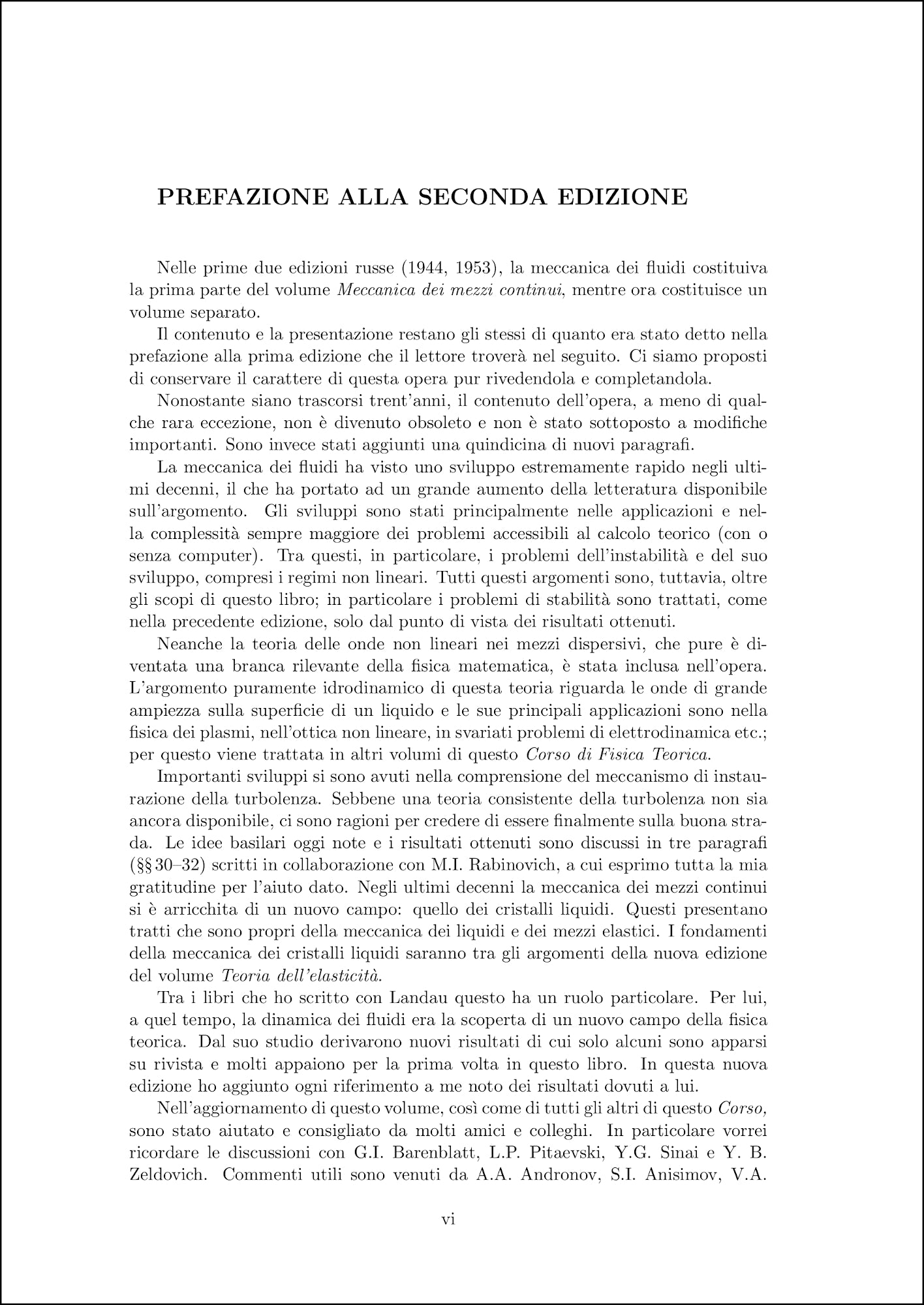 Fisica Teorica 6 - Meccanica dei fluidi