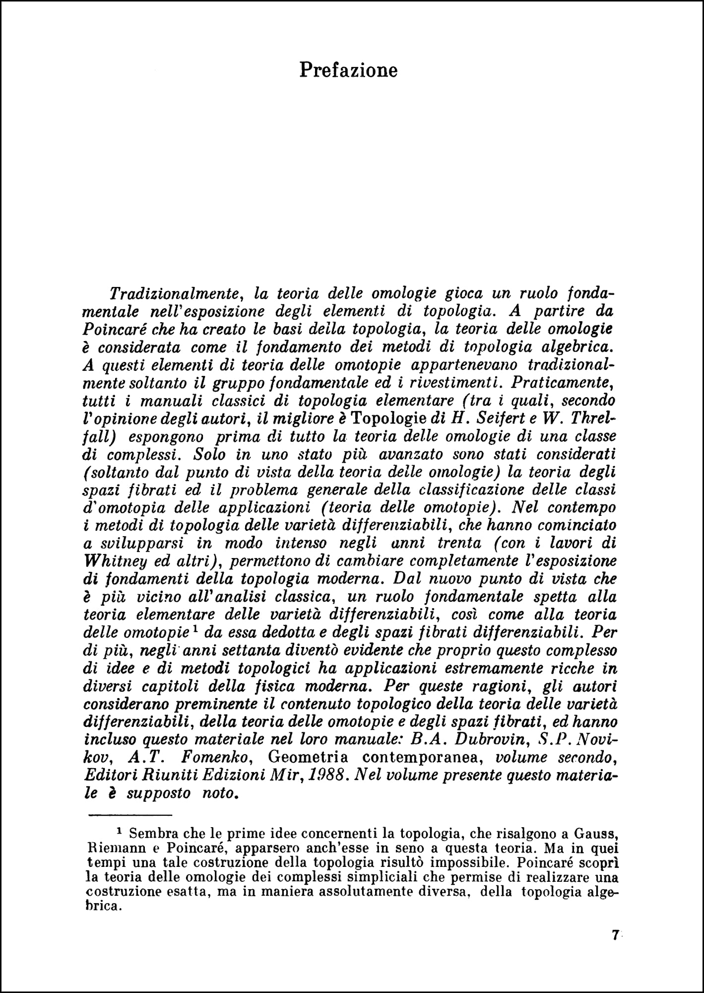 Geometria contemporanea. Metodi e applicazioni Vol. 3