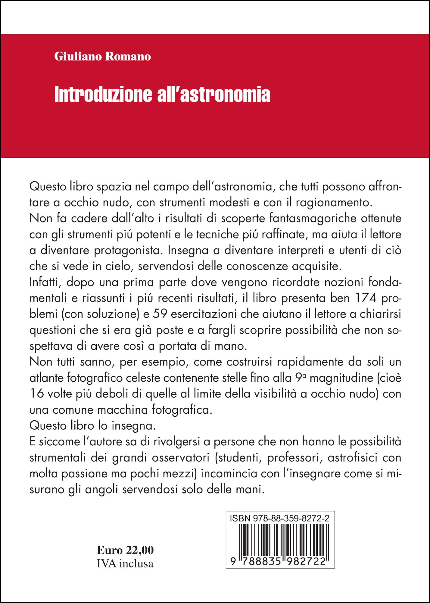 Introduzione all' astronomia. Esercitazioni e problemi per lo studio dei fenomeni celesti