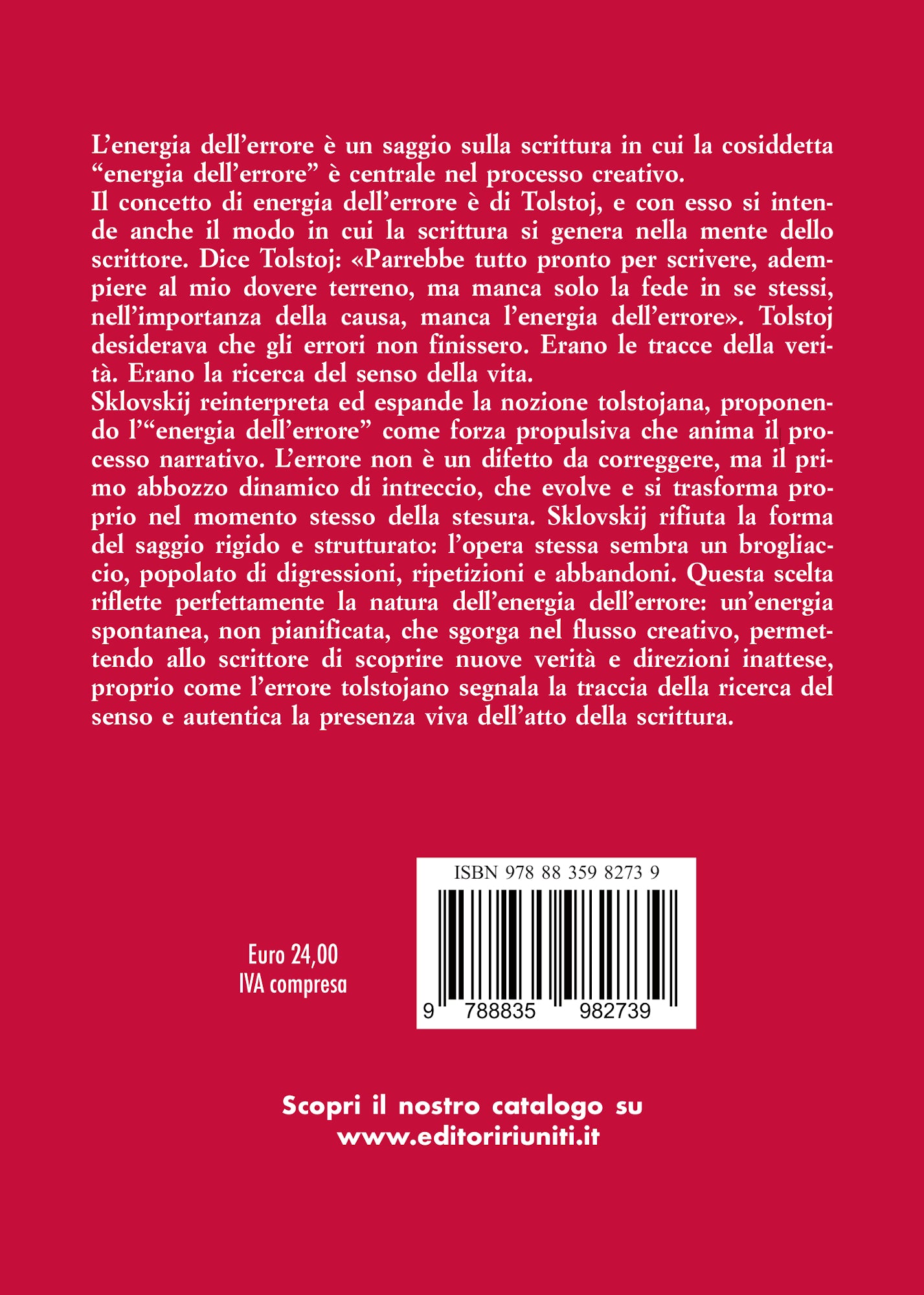 L'energia dell'errore