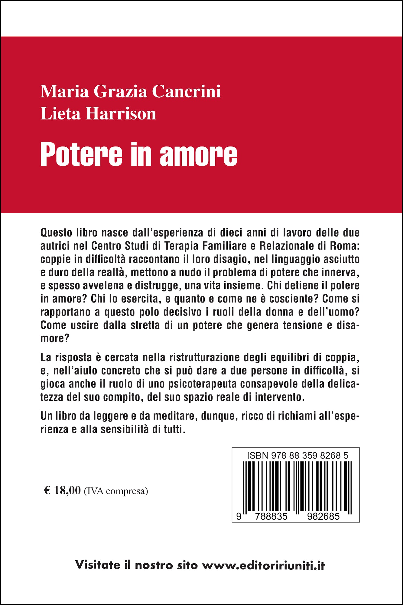 Potere in amore. Per una psicoterapia dei problemi di coppia