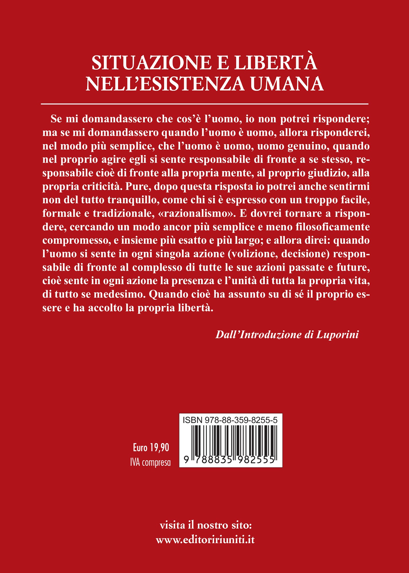 Situazione e libertà nell’esistenza umana
