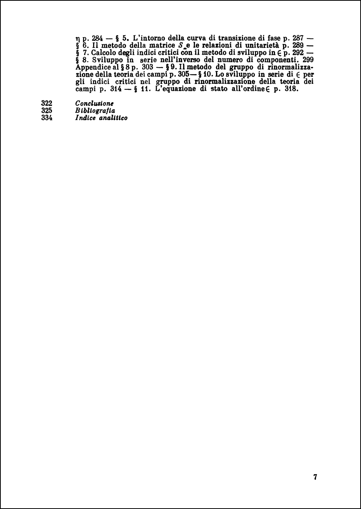 Teoria delle fluttuazioni nelle transizioni di fase