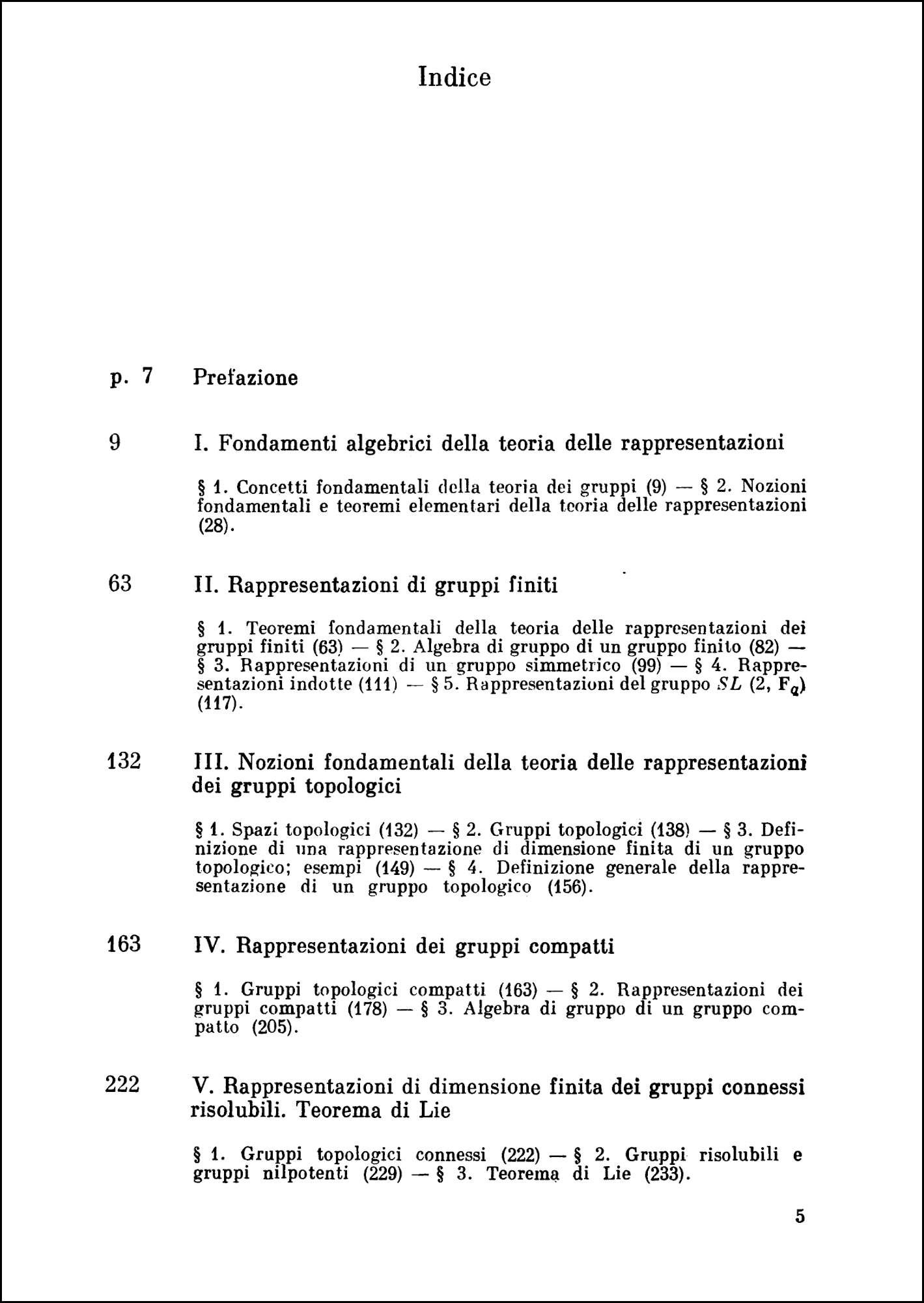 Teoria delle rappresentazioni dei gruppi