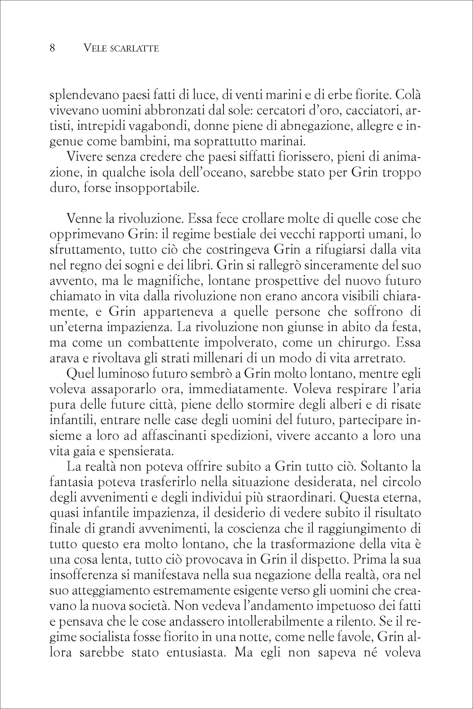 libro aleksandr grin vele scarlatte interno