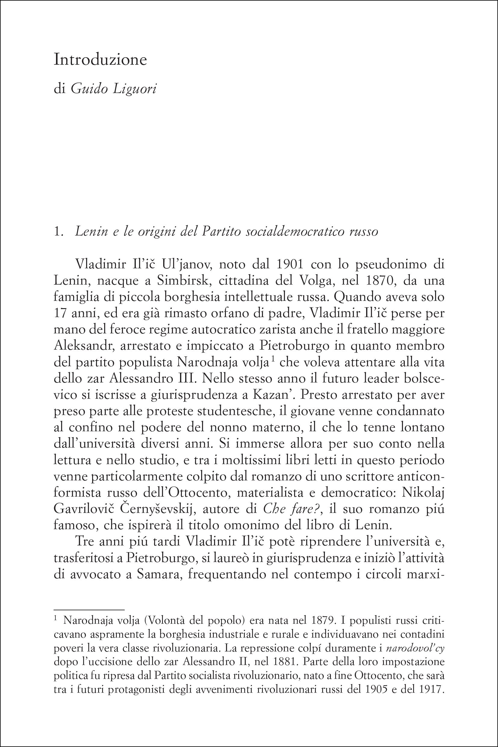 Che fare? Problemi scottanti del nostro movimento