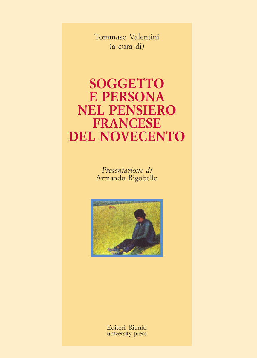 Soggetto e persona nel pensiero francese del Novecento