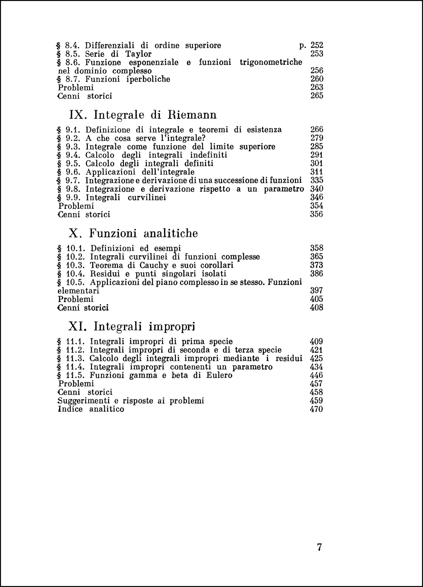 Analisi matematica vol. 1 - Funzioni di una variabile Parte I e II