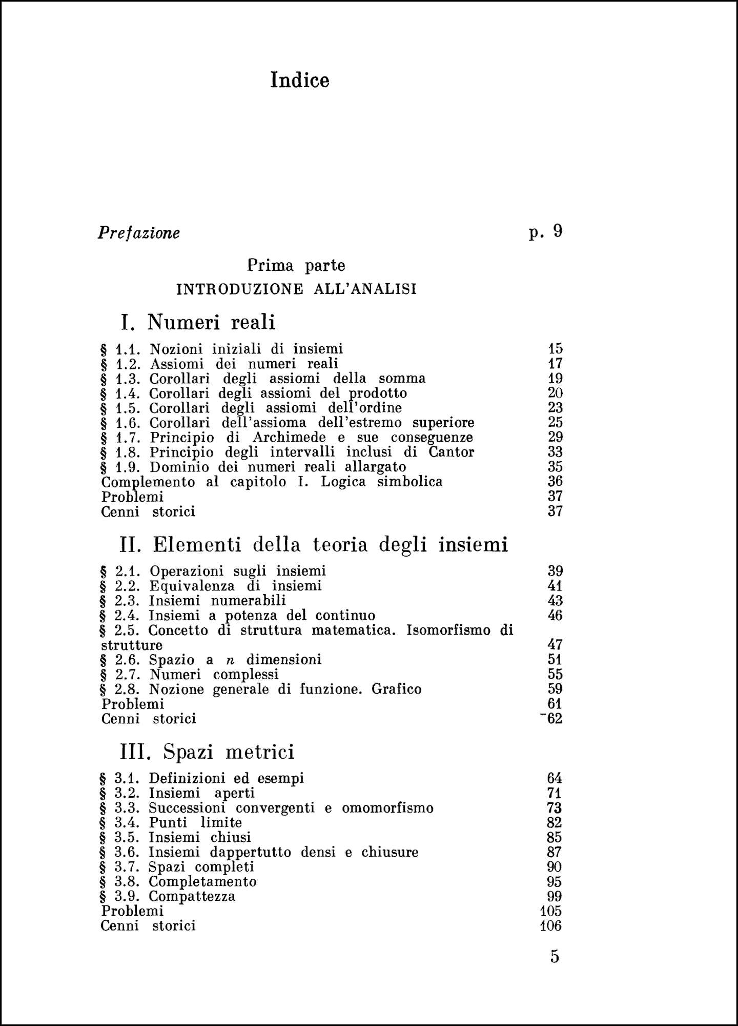 Analisi matematica vol. 1 - Funzioni di una variabile Parte I e II