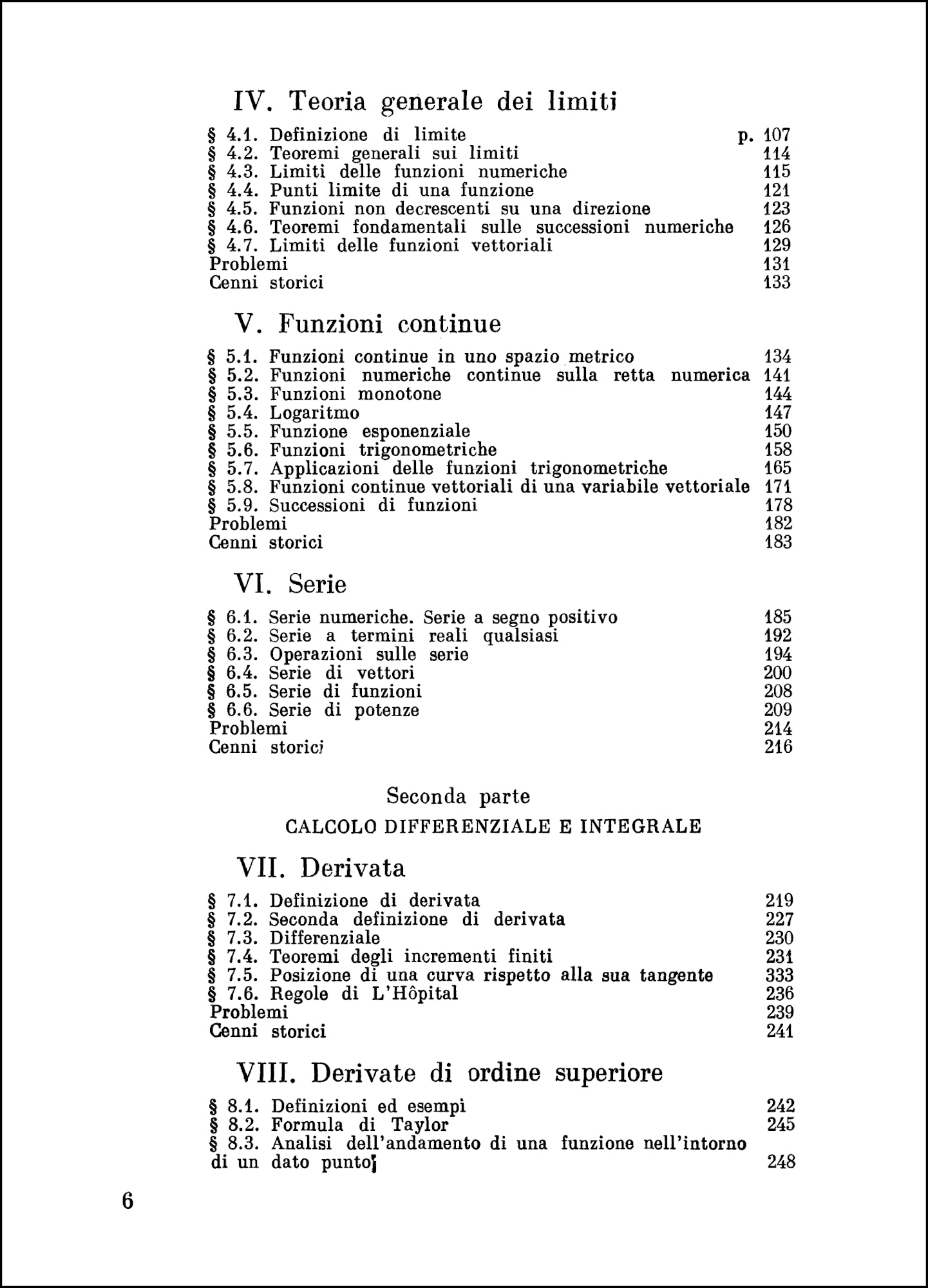 Analisi matematica vol. 1 - Funzioni di una variabile Parte I e II
