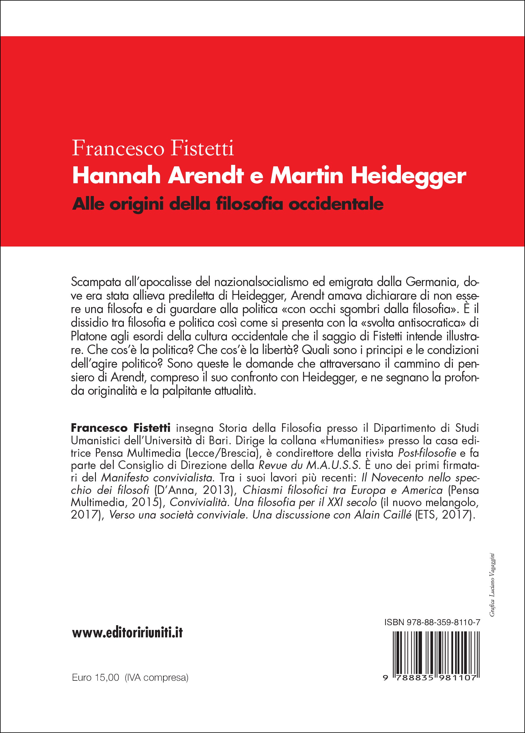 Hannah Arendt e Martin Heidegger. Alle origini della filosofia occidentale