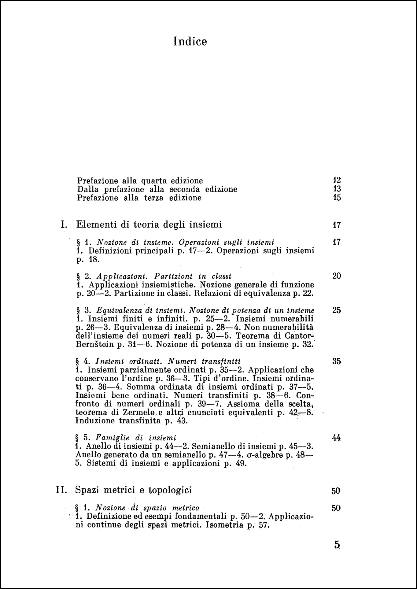 Elementi di teoria delle funzioni e di analisi funzionale