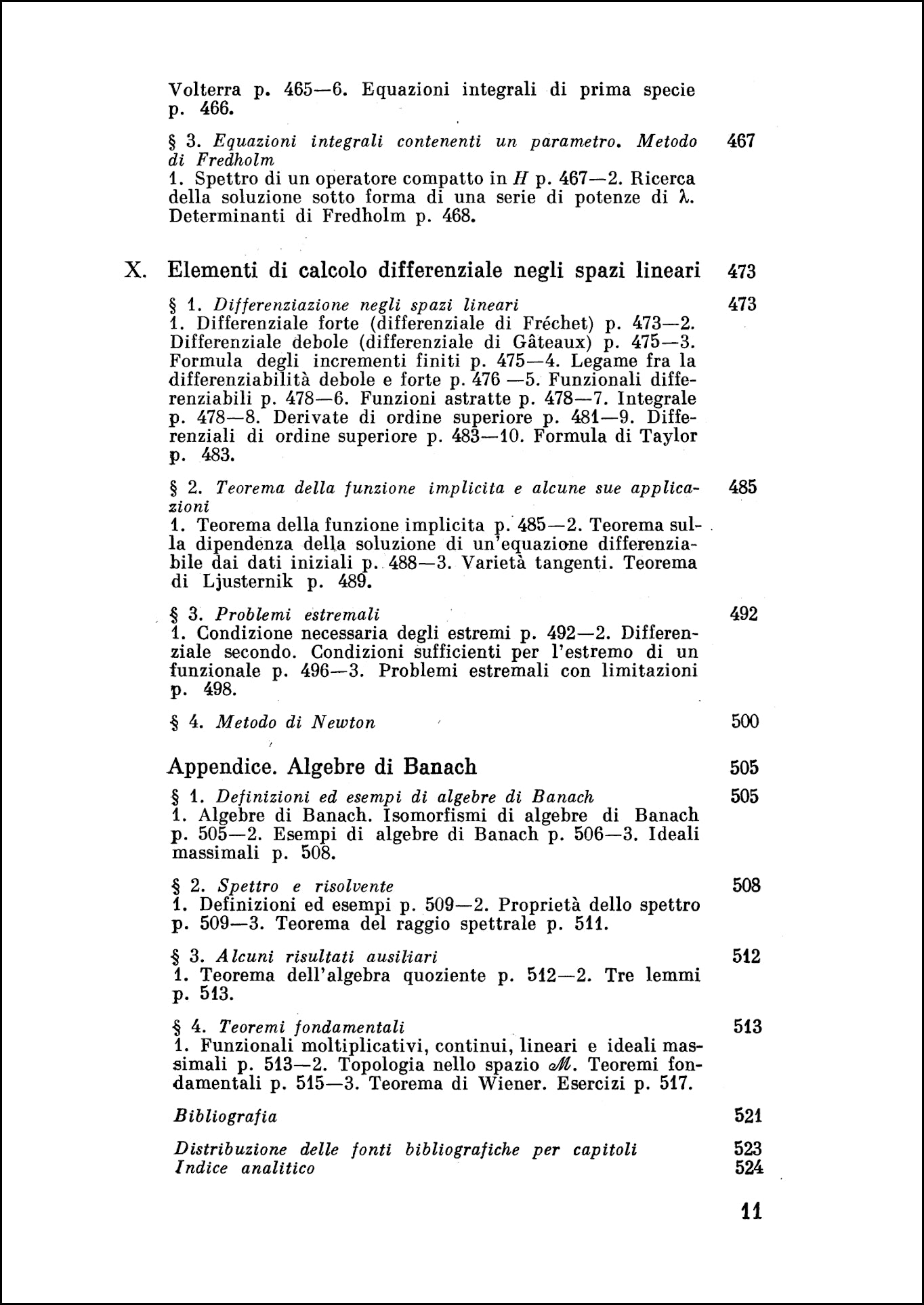 Elementi di teoria delle funzioni e di analisi funzionale
