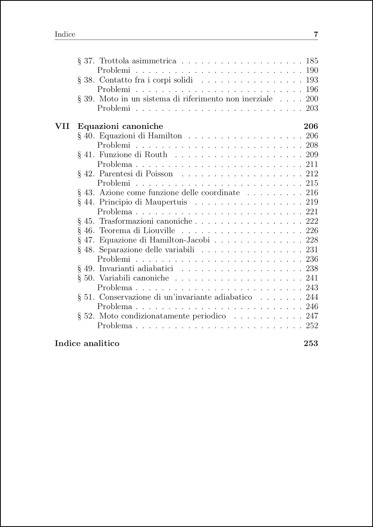 Fisica Teorica 1 - Meccanica