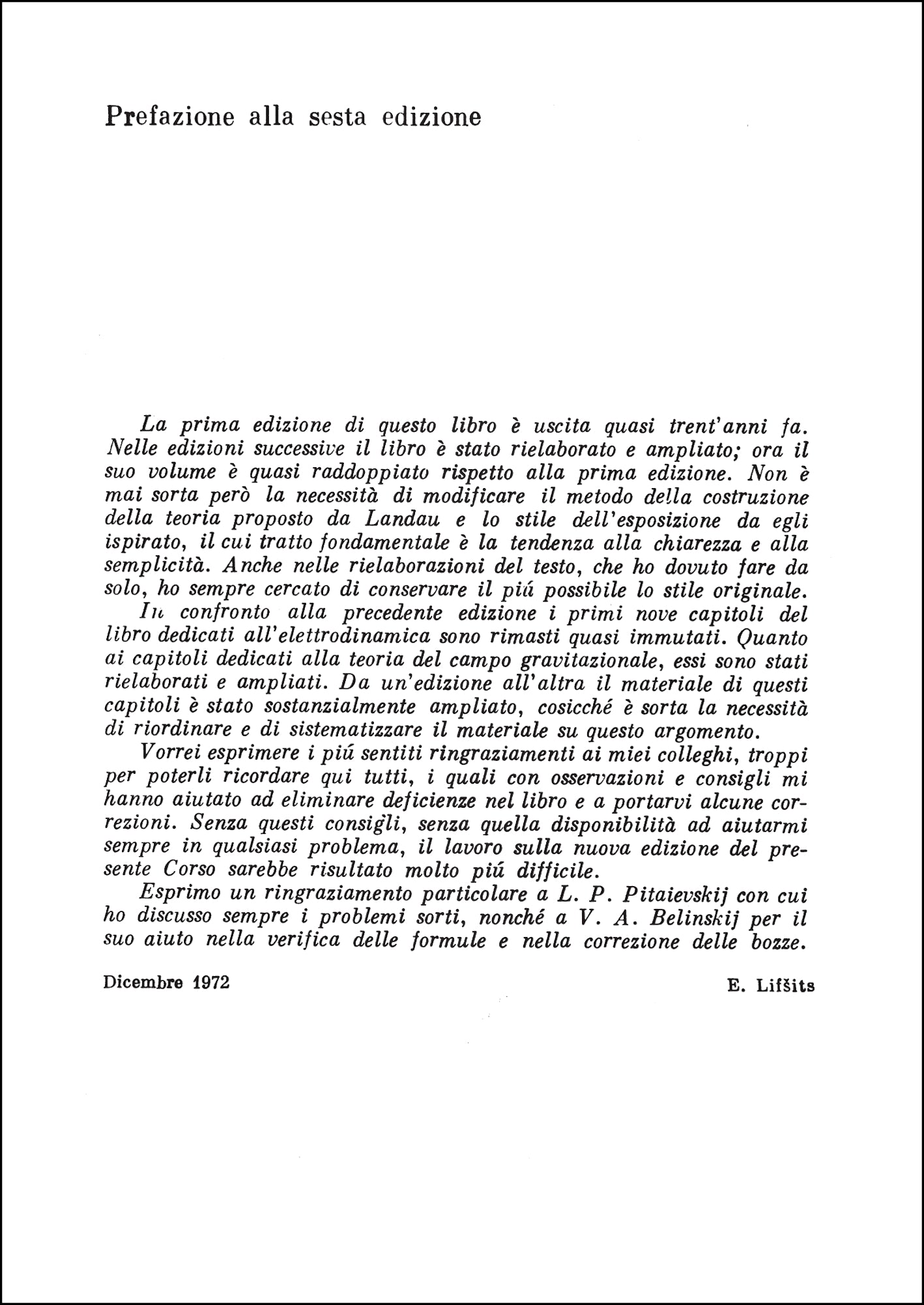 Fisica Teorica 2 - Teoria dei campi