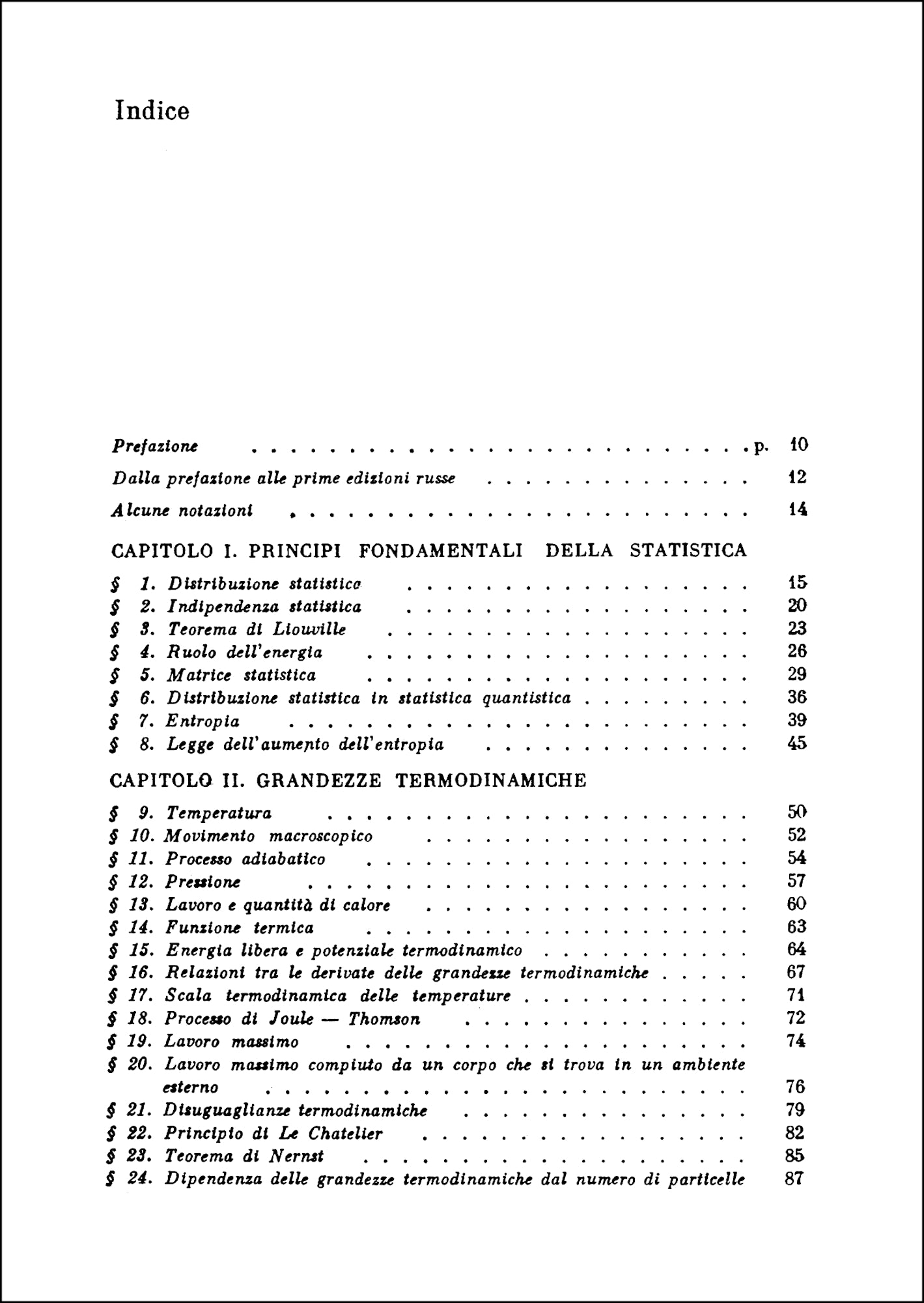 Fisica Teorica 5 - Fisica statistica - Parte prima