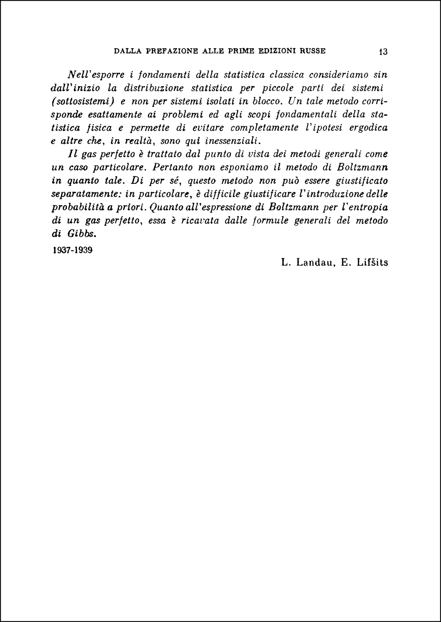 Fisica Teorica 5 - Fisica statistica - Parte prima