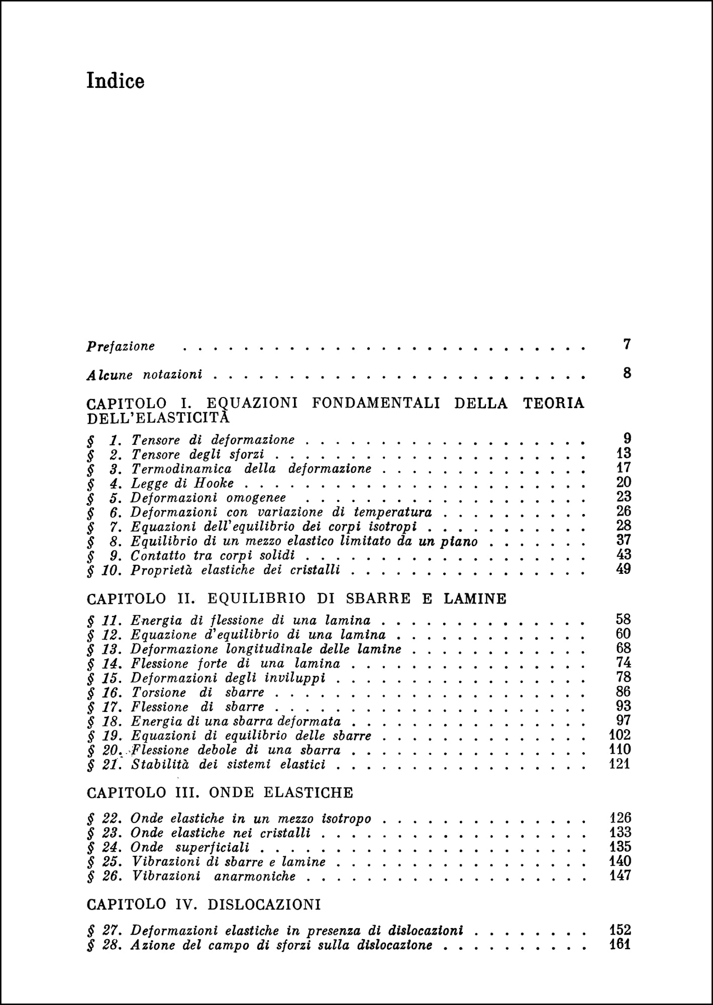 Fisica Teorica 7 - Teoria dell'elasticità