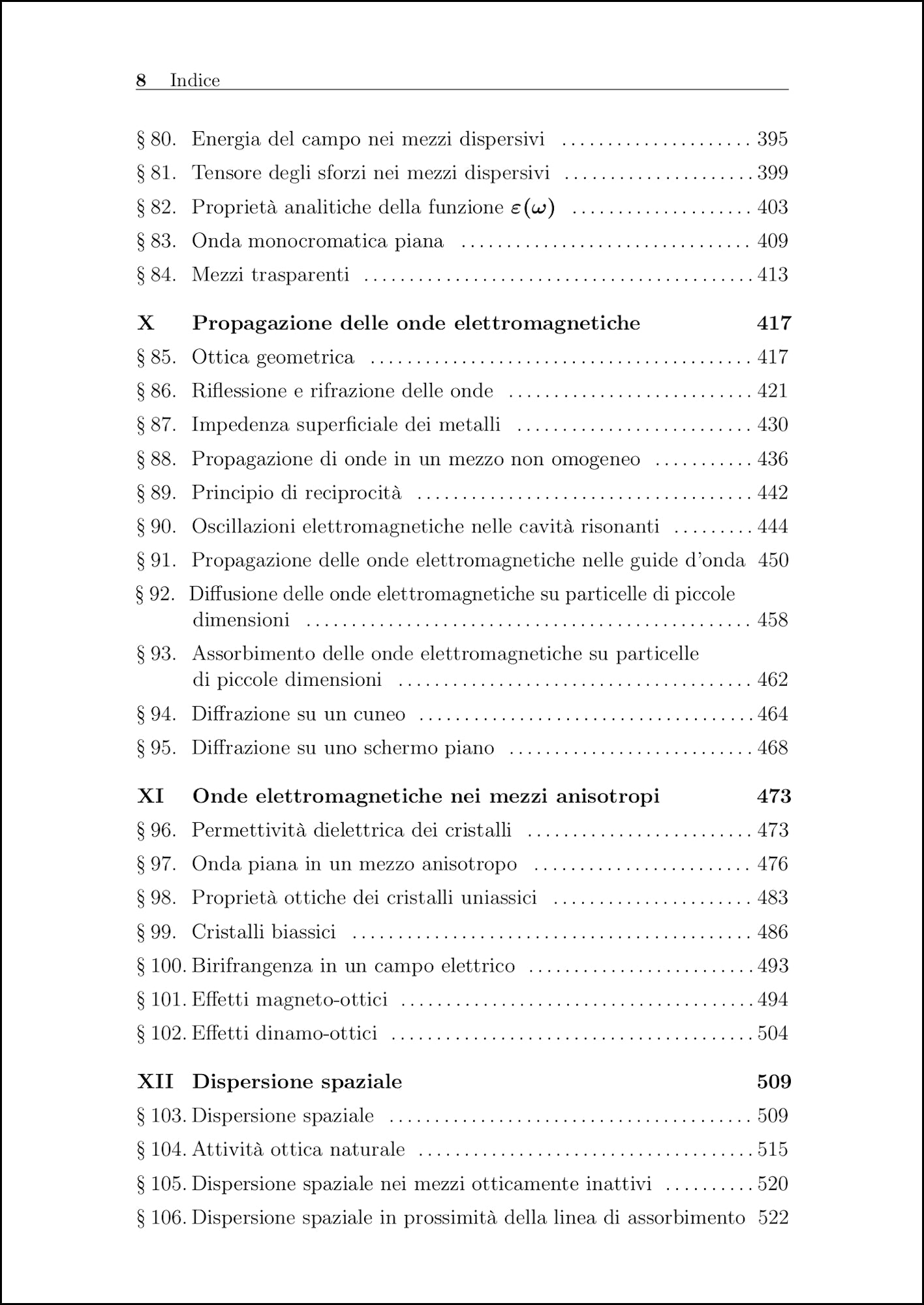 Fisica Teorica 8 - Elettrodinamica dei mezzi continui