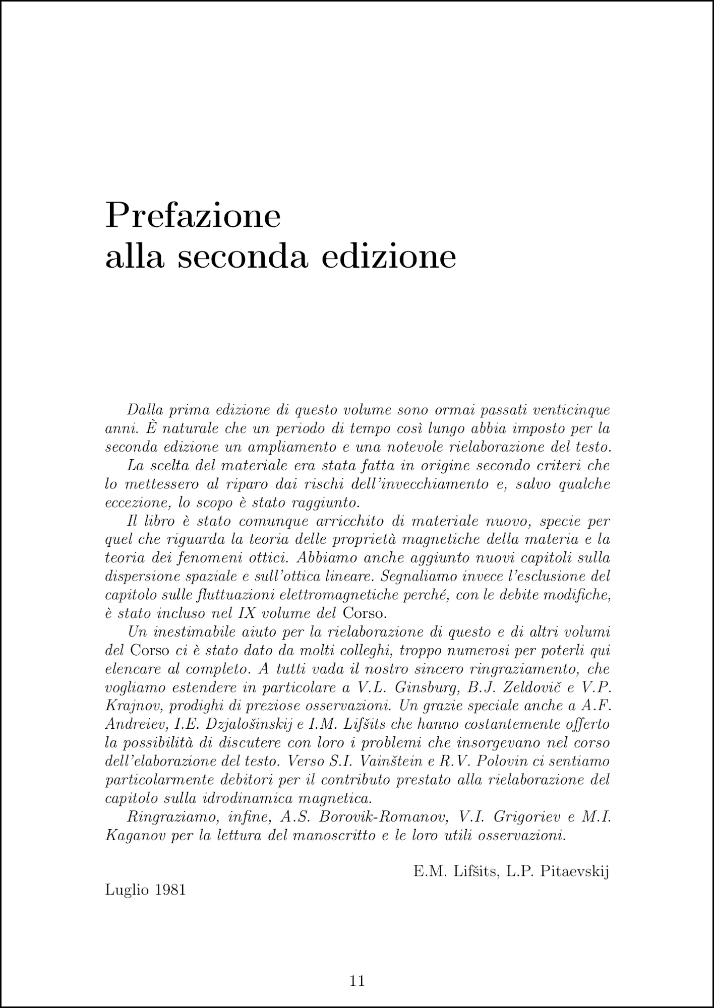 Fisica Teorica 8 - Elettrodinamica dei mezzi continui