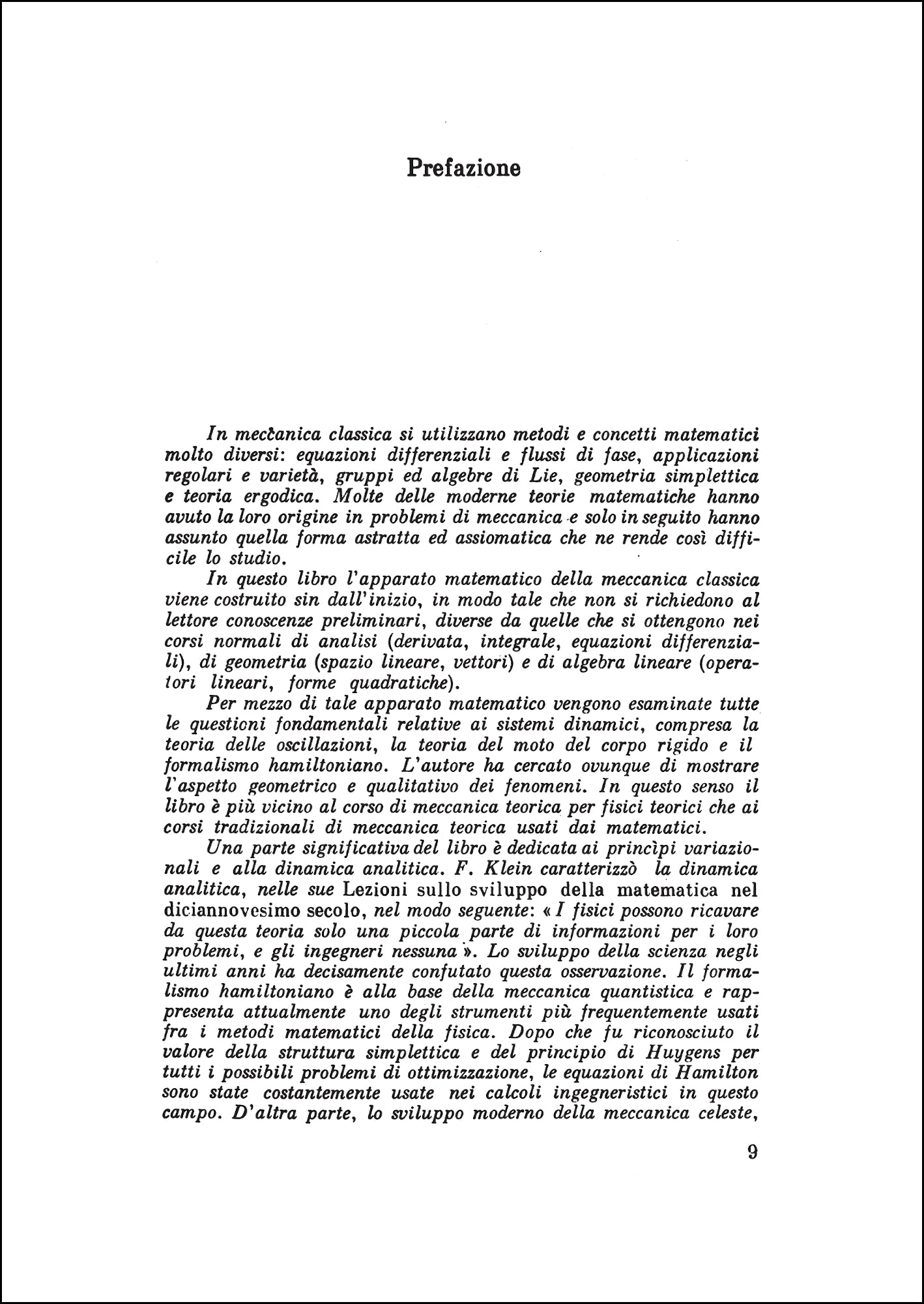 Metodi matematici della meccanica classica