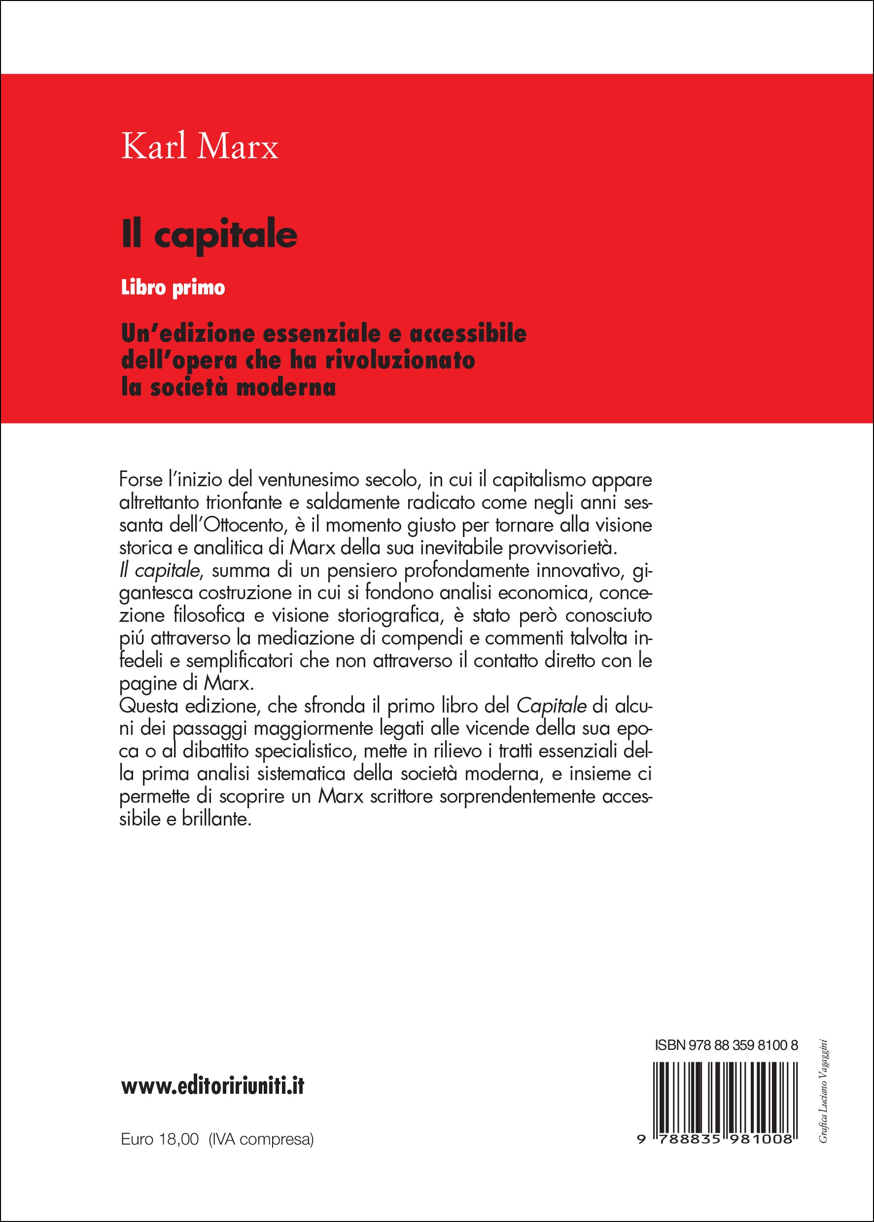 Il capitale. Libro primo