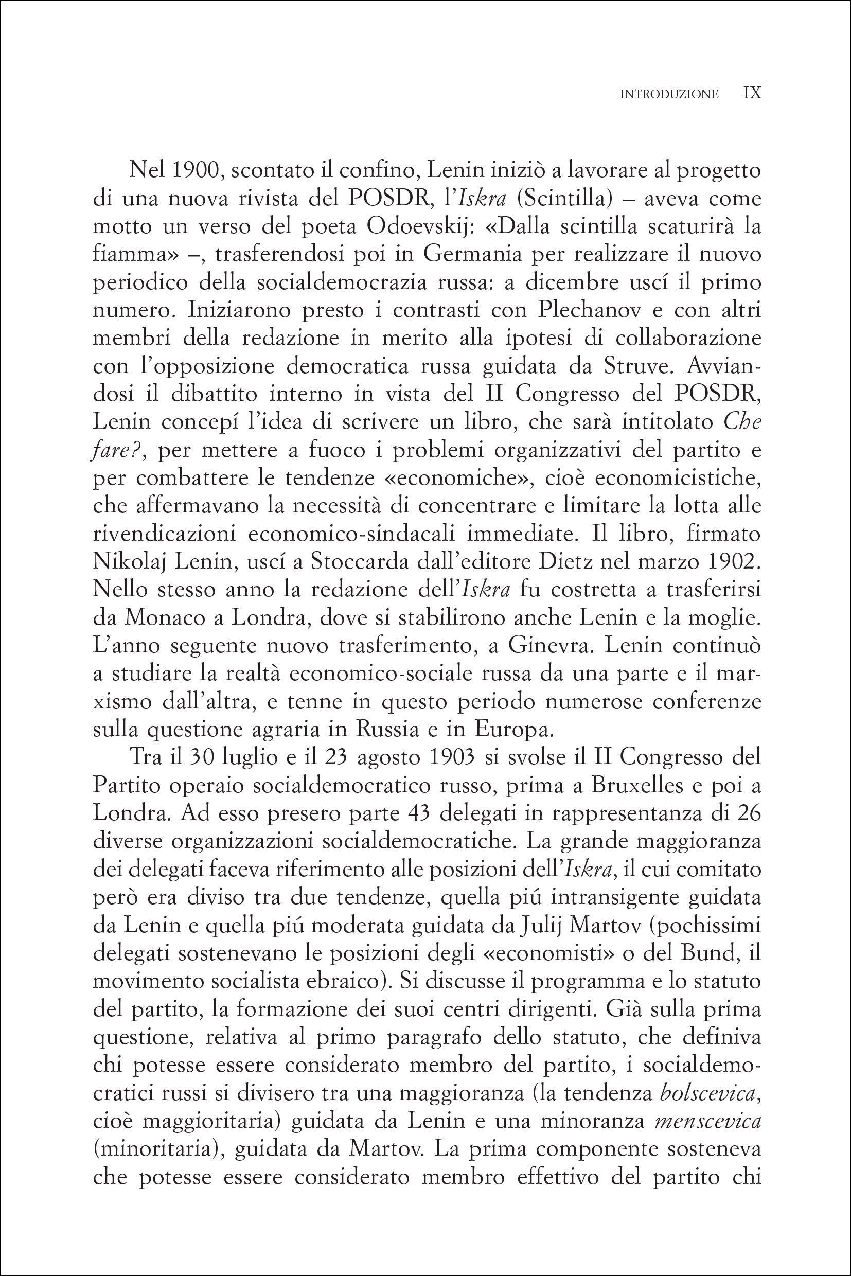 Che fare? Problemi scottanti del nostro movimento