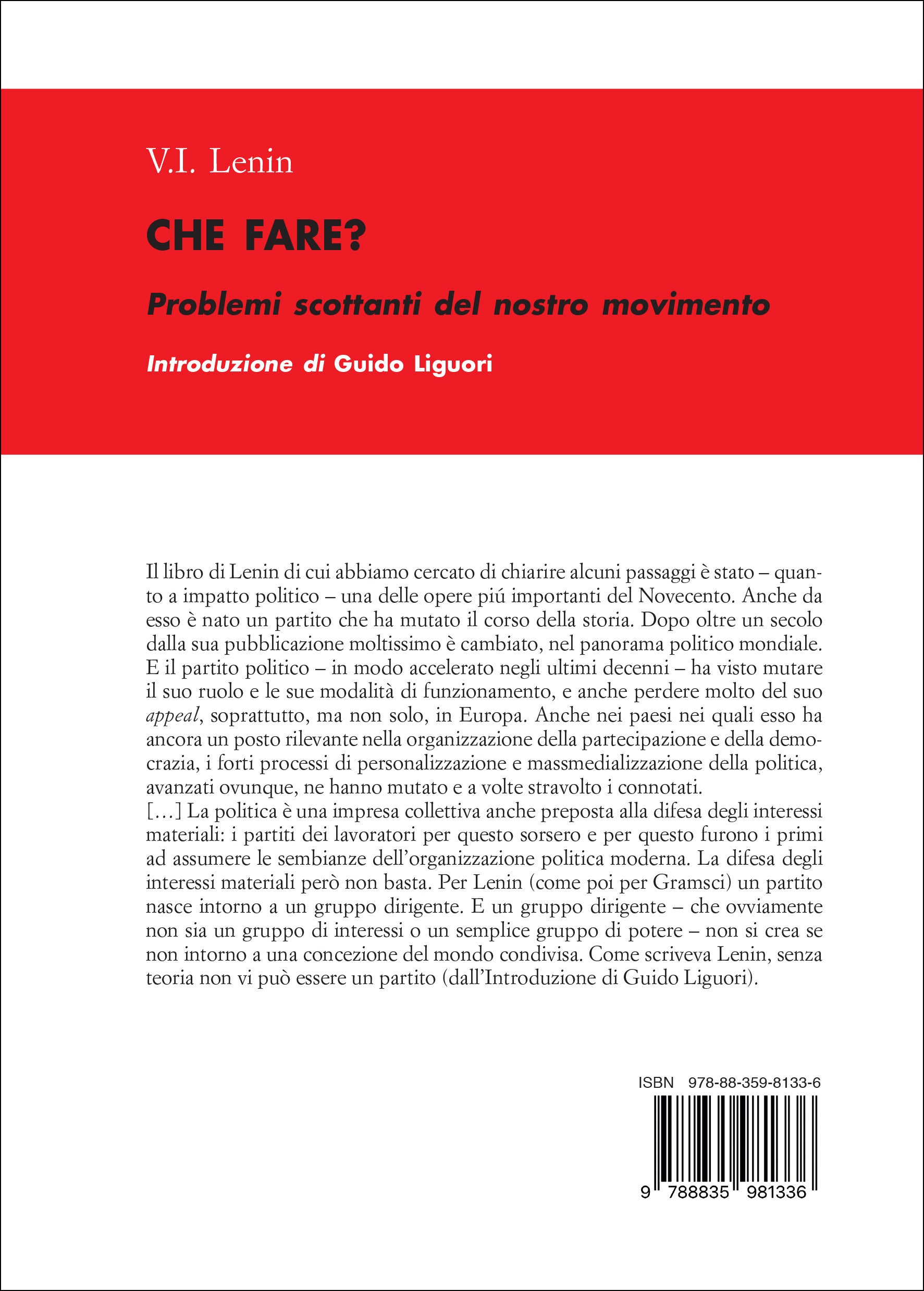Che fare? Problemi scottanti del nostro movimento
