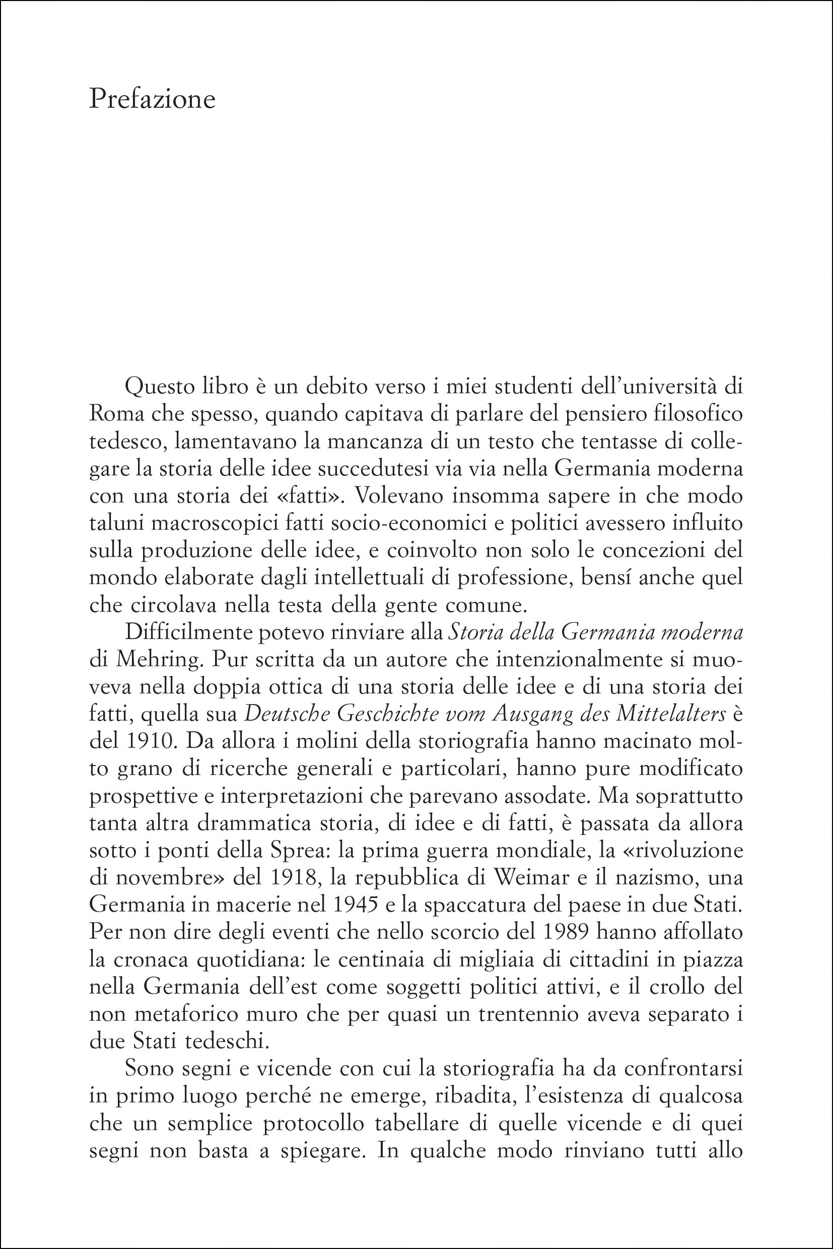 La Germania - Storia di una cultura da Lutero a Weimer