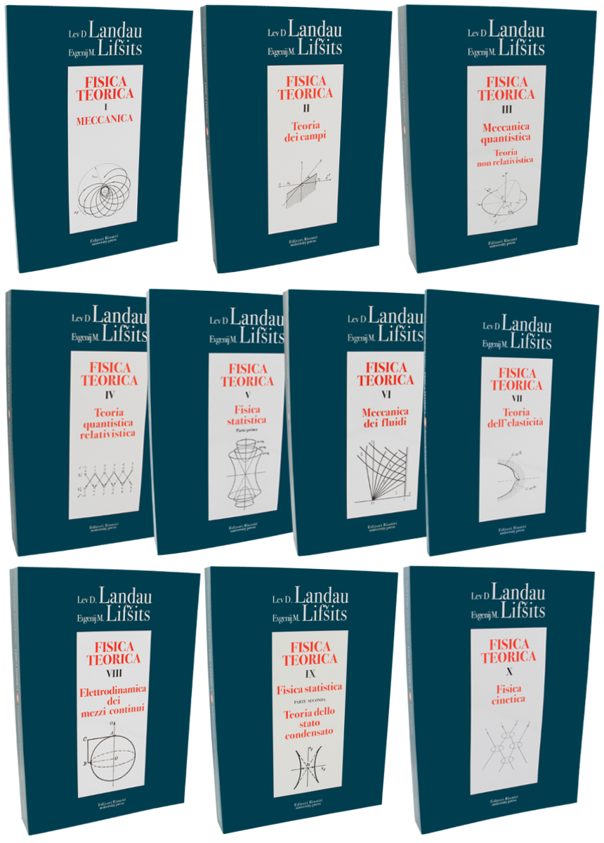Serie completa di fisica teorica di Landau e Lifšits vol. 1, 2, 3, 4, 5, 6, 7, 8, 9, 10